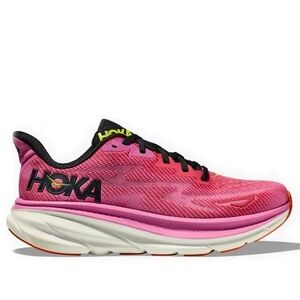 NIB Hoka Women's Clifton 9 Shoes Raspberry/Strawberry Colorway Sz 7.5
